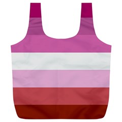 Lesbian Pride Flag Full Print Recycle Bags (l)  by Valentinaart