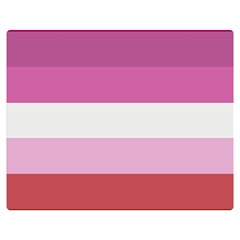 Lesbian Pride Flag Double Sided Flano Blanket (medium)  by Valentinaart