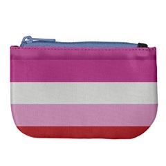 Lesbian Pride Flag Large Coin Purse by Valentinaart