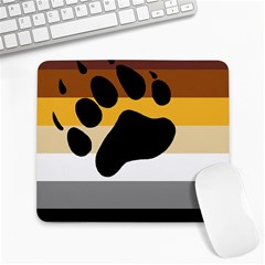 Bear Pride Flag Large Mousepads by Valentinaart