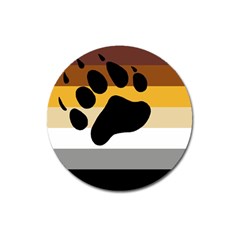 Bear Pride Flag Magnet 3  (round) by Valentinaart