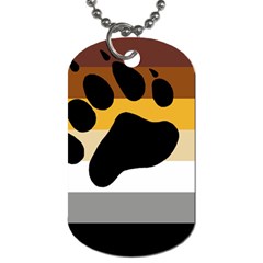 Bear Pride Flag Dog Tag (two Sides) by Valentinaart