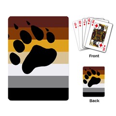 Bear Pride Flag Playing Card by Valentinaart