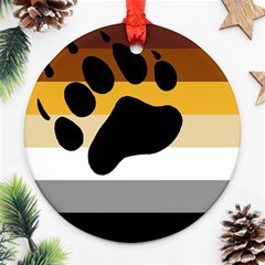 Bear Pride Flag Round Ornament (two Sides) by Valentinaart