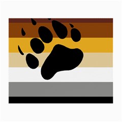 Bear Pride Flag Small Glasses Cloth (2-side) by Valentinaart