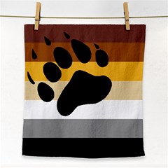 Bear Pride Flag Face Towel by Valentinaart