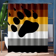 Bear Pride Flag Shower Curtain 60  X 72  (medium)  by Valentinaart