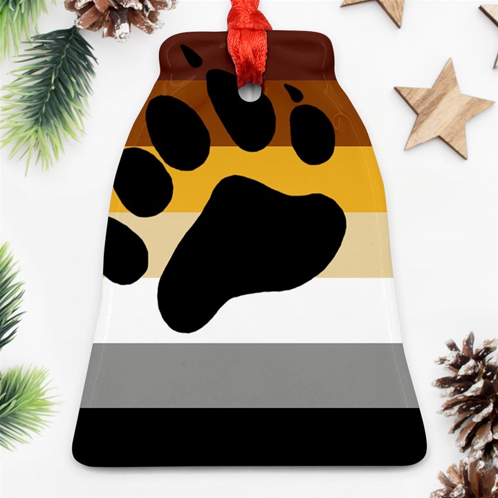 Bear Pride Flag Ornament (Bell)