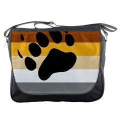 Bear Pride Flag Messenger Bags by Valentinaart