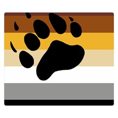 Bear Pride Flag Double Sided Flano Blanket (small)  by Valentinaart