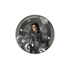 Steampunk, Steampunk Lady, Clocks And Gears In Silver Hat Clip Ball Marker (10 Pack) by FantasyWorld7