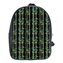 Bamboo Pattern School Bag (large) by ValentinaDesign