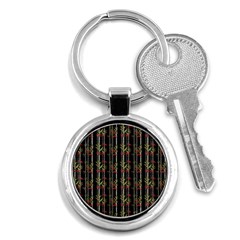 Bamboo Pattern Key Chains (round)  by ValentinaDesign