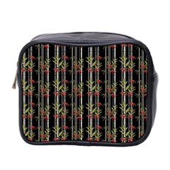 Bamboo Pattern Mini Toiletries Bag 2-side by ValentinaDesign