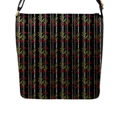 Bamboo Pattern Flap Messenger Bag (l)  by ValentinaDesign