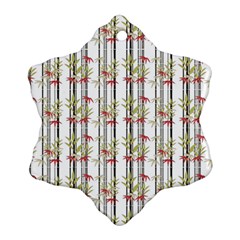 Bamboo Pattern Ornament (snowflake) by ValentinaDesign