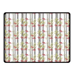 Bamboo Pattern Double Sided Fleece Blanket (small) 