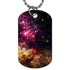 Space Colors Dog Tag (one Side) by ValentinaDesign