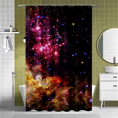 Space Colors Shower Curtain 48  X 72  (small)  by ValentinaDesign