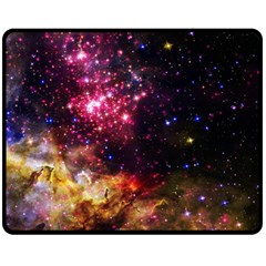 Space Colors Double Sided Fleece Blanket (medium)  by ValentinaDesign