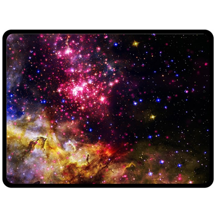 Space colors Double Sided Fleece Blanket (Large) 