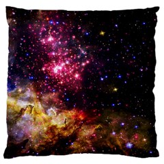 Space Colors Large Flano Cushion Case (two Sides)