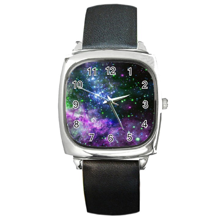 Space colors Square Metal Watch