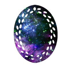 Space Colors Oval Filigree Ornament (two Sides) by ValentinaDesign