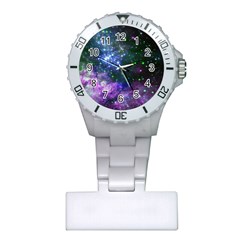 Space Colors Plastic Nurses Watch by ValentinaDesign