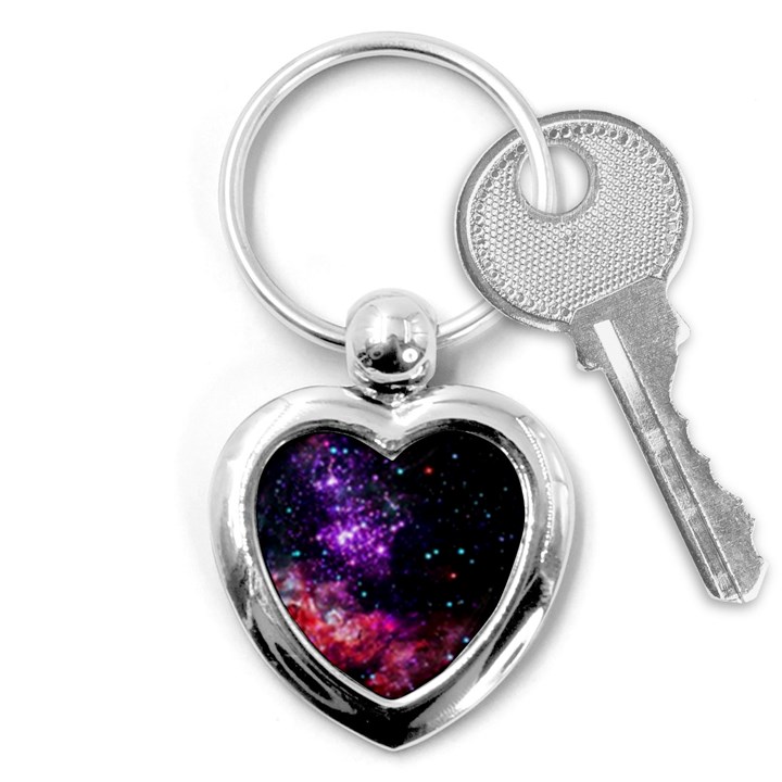 Space colors Key Chains (Heart) 