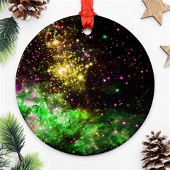 Space Colors Round Ornament (two Sides) by ValentinaDesign