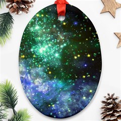 Space Colors Ornament (oval) by ValentinaDesign