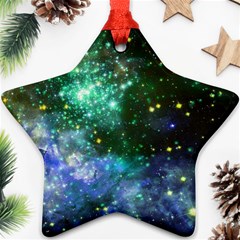 Space Colors Ornament (star) by ValentinaDesign