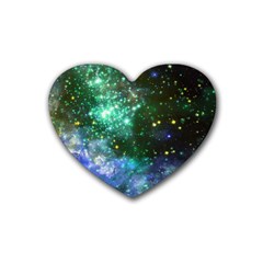 Space Colors Heart Coaster (4 Pack) 