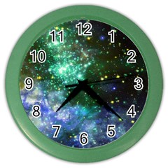 Space Colors Color Wall Clocks by ValentinaDesign