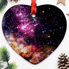 Space Colors Ornament (heart) by ValentinaDesign