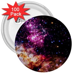 Space Colors 3  Buttons (100 Pack) 