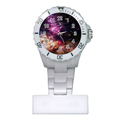 Space Colors Plastic Nurses Watch by ValentinaDesign