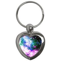 Space Colors Key Chains (heart)  by ValentinaDesign