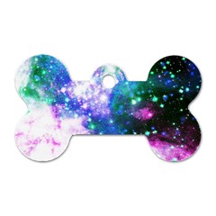 Space Colors Dog Tag Bone (two Sides) by ValentinaDesign