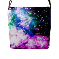 Space Colors Flap Messenger Bag (l)  by ValentinaDesign