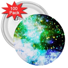 Space Colors 3  Buttons (100 Pack) 