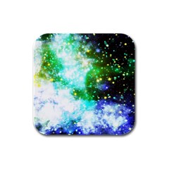 Space Colors Rubber Square Coaster (4 Pack)  by ValentinaDesign