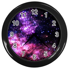 Space Colors Wall Clocks (black) by ValentinaDesign