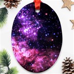 Space colors Oval Ornament (Two Sides) Back