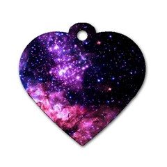 Space Colors Dog Tag Heart (two Sides)