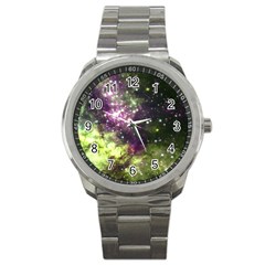 Space Colors Sport Metal Watch by ValentinaDesign