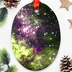 Space Colors Oval Ornament (two Sides) by ValentinaDesign