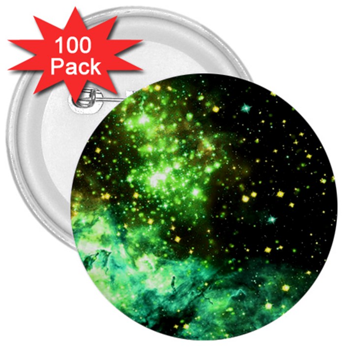 Space colors 3  Buttons (100 pack) 