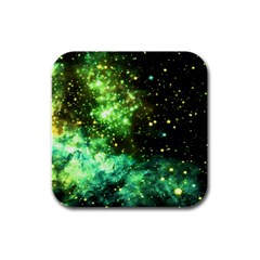 Space Colors Rubber Square Coaster (4 Pack)  by ValentinaDesign